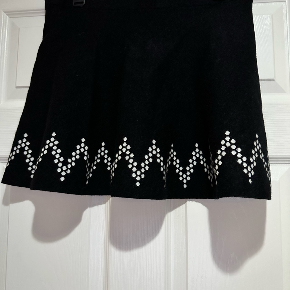 Candies Black and White Patterned Women's Skirt